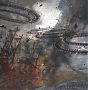 Waiting for the Mothership, 2011, 30 x 40 x 2 inches